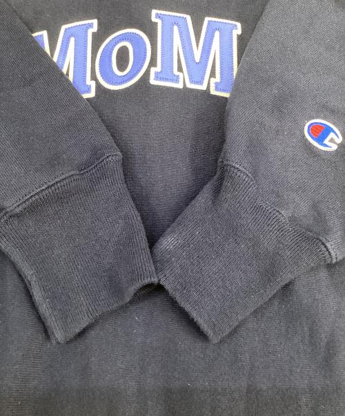 Champion REVERSE WEAVE（チャンピオン リバース ウィーブ）Champion REVERSE WEAVE (チャンピオン リバース ウィーブ) MoMA (モマ) クルーネックスウェット ネイビー サイズ:Sの古着・服飾アイテム