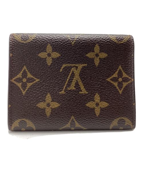 LOUIS VUITTON（ルイ ヴィトン）LOUIS VUITTON (ルイ ヴィトン) モノグラム アンヴェロップ・カルト ドゥ ヴィジット ブラウンの古着・服飾アイテム