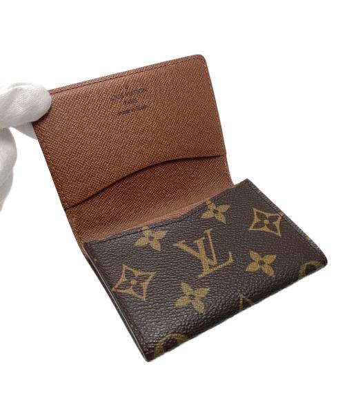 LOUIS VUITTON（ルイ ヴィトン）LOUIS VUITTON (ルイ ヴィトン) モノグラム アンヴェロップ・カルト ドゥ ヴィジット ブラウンの古着・服飾アイテム