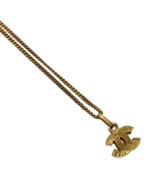 CHANEL（シャネル）CHANEL (シャネル) ココマークラインストーンネックレス ゴールドの古着・服飾アイテム