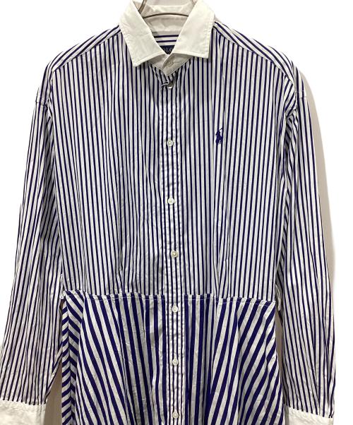 POLO RALPH LAUREN（ポロ・ラルフローレン）POLO RALPH LAUREN (ポロ・ラルフローレン) シャツワンピース ホワイト×ブルー サイズ:4の古着・服飾アイテム