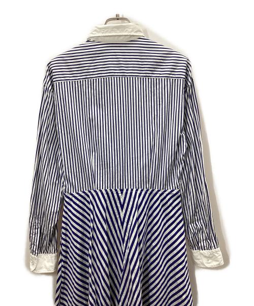 POLO RALPH LAUREN（ポロ・ラルフローレン）POLO RALPH LAUREN (ポロ・ラルフローレン) シャツワンピース ホワイト×ブルー サイズ:4の古着・服飾アイテム