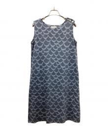 Sally Scott（サリースコット）の古着「ノースリーブワンピース」｜ブルー