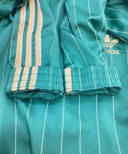 adidas（アディダス）adidas (アディダス) ウインドブレーカー グリーン×イエロー サイズ:Mの古着・服飾アイテム