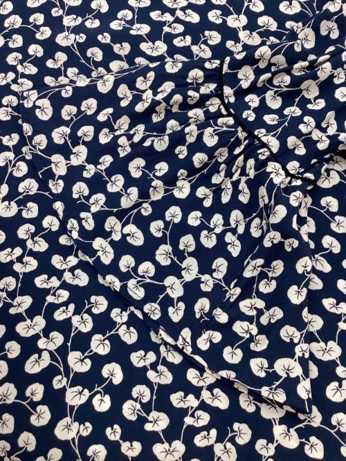 GANNI（ガニー）GANNI (ガニー) 半袖ワンピース ネイビー サイズ:34の古着・服飾アイテム