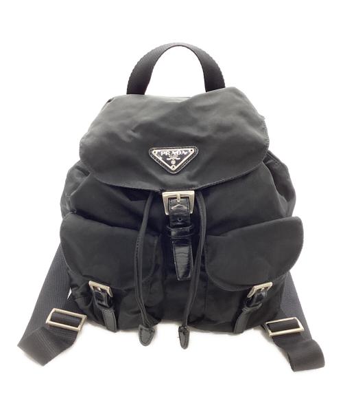 PRADA（プラダ）PRADA (プラダ) PRADA　スモール Re-Nylon バックパック ブラックの古着・服飾アイテム