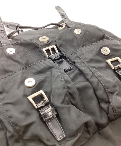PRADA（プラダ）PRADA (プラダ) PRADA　スモール Re-Nylon バックパック ブラックの古着・服飾アイテム