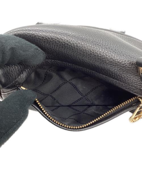MICHAEL KORS（マイケル・コース）MICHAEL KORS (マイケルコース) スレーターエクストラスモールペブルドレザースリングパック ブラックの古着・服飾アイテム