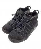 NIKEナイキ）の古着「AIR MORE UPTEMPO BLACK エア モア アップテンポ ブラック」｜ブラック