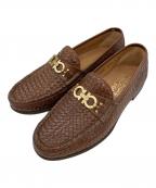 Salvatore Ferragamoサルヴァトーレ フェラガモ）の古着「ローファー イントレチャート」｜ブラウン
