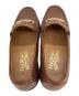 中古・古着 Salvatore Ferragamo (サルヴァトーレ フェラガモ) ローファー イントレチャート ブラウン サイズ:7 2E：5000円