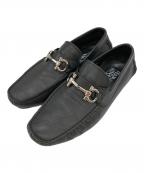 Salvatore Ferragamoサルヴァトーレ フェラガモ）の古着「ドライビングシューズ ガンチーニ」｜ブラック