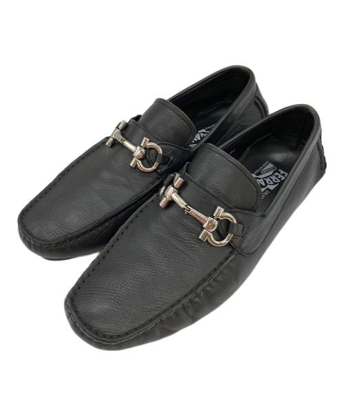 Salvatore Ferragamo（サルヴァトーレ フェラガモ）Salvatore Ferragamo (サルヴァトーレ フェラガモ) ドライビングシューズ ガンチーニ ブラック サイズ:40の古着・服飾アイテム