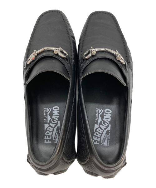 Salvatore Ferragamo（サルヴァトーレ フェラガモ）Salvatore Ferragamo (サルヴァトーレ フェラガモ) ドライビングシューズ ガンチーニ ブラック サイズ:40の古着・服飾アイテム