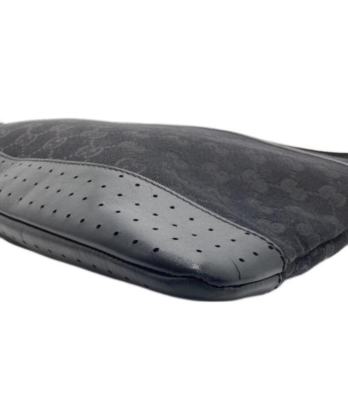 GUCCI（グッチ）GUCCI (グッチ) GGキャンバス ショルダーバッグ ブラックの古着・服飾アイテム