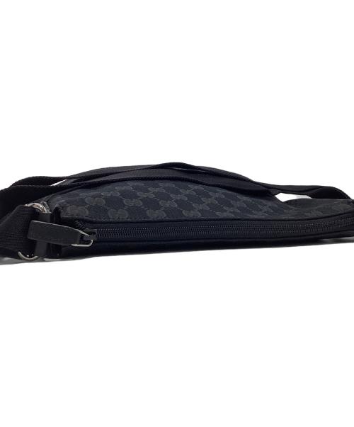 GUCCI（グッチ）GUCCI (グッチ) GGキャンバス ショルダーバッグ ブラックの古着・服飾アイテム
