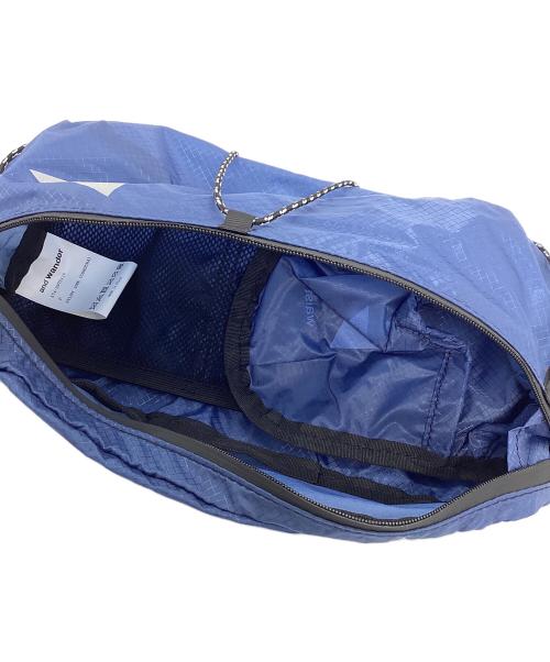 and wander（アンドワンダー）and wander (アンドワンダー) ウエストバッグ ネイビー 未使用品の古着・服飾アイテム