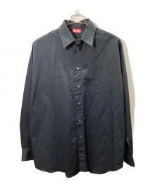DIESEL（ディーゼル）の古着「バックロゴ オーバーサイズシャツ」｜ブラック