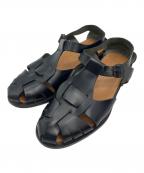 HEREUヘリュー）の古着「レザーサンダル」｜ブラック