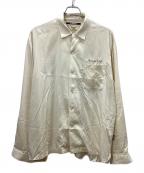 AVIREXアヴィレックス）の古着「DOUBLE DRAGON SOUVENIR SHIRT(ダブルドラゴン スーベニア シャツ)」｜ベージュ