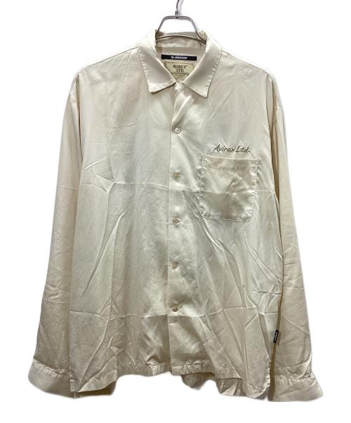 AVIREX（アヴィレックス）AVIREX (アヴィレックス) DOUBLE DRAGON SOUVENIR SHIRT(ダブルドラゴン スーベニア シャツ) ベージュ サイズ:XLの古着・服飾アイテム