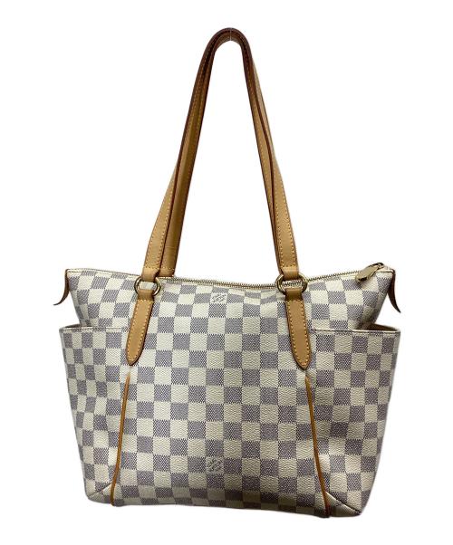 LOUIS VUITTON（ルイ ヴィトン）LOUIS VUITTON (ルイ ヴィトン) ダミエ アズール トータリーPM ホワイト×ブラウンの古着・服飾アイテム
