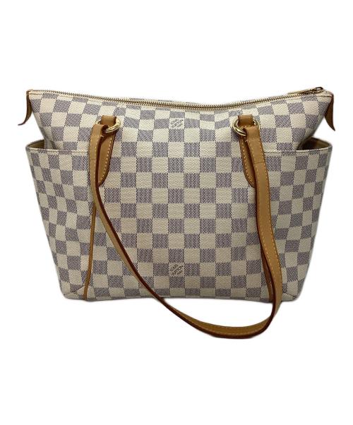 LOUIS VUITTON（ルイ ヴィトン）LOUIS VUITTON (ルイ ヴィトン) ダミエ アズール トータリーPM ホワイト×ブラウンの古着・服飾アイテム
