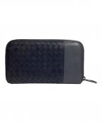 BOTTEGA VENETAボッテガベネタ）の古着「イントレチャート 財布」｜ブラック