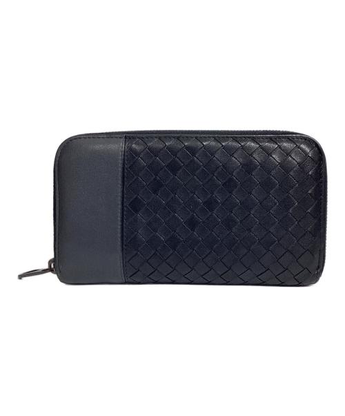 BOTTEGA VENETA（ボッテガベネタ）BOTTEGA VENETA (ボッテガベネタ) イントレチャート 財布 ブラックの古着・服飾アイテム