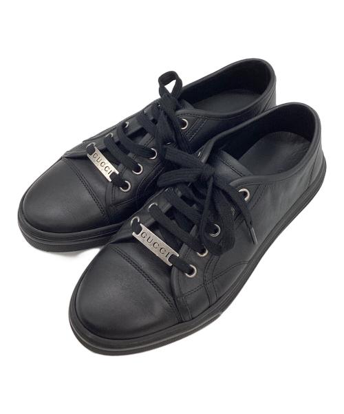 GUCCI（グッチ）GUCCI (グッチ) スニーカー ブラック サイズ:36 1/2の古着・服飾アイテム