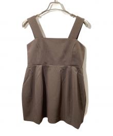 forme（フォルメ）の古着「スリーブレスコクーントップス」｜ブラウン