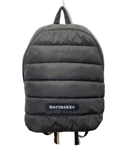 marimekko（マリメッコ）marimekko (マリメッコ) LOLLY(ローリー) キルティング リュック ブラックの古着・服飾アイテム