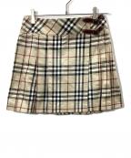 BURBERRY BLUE LABELバーバリーロンドンブルーレーベル）の古着「プリーツスカート」｜ベージュ