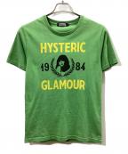 Hysteric Glamourヒステリックグラマー）の古着「ヒスガール ビッグロゴTシャツ」｜グリーン