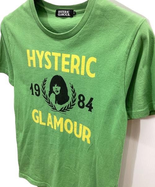 Hysteric Glamour（ヒステリックグラマー）Hysteric Glamour (ヒステリックグラマー) ヒスガール ビッグロゴTシャツ グリーン サイズ:Sの古着・服飾アイテム