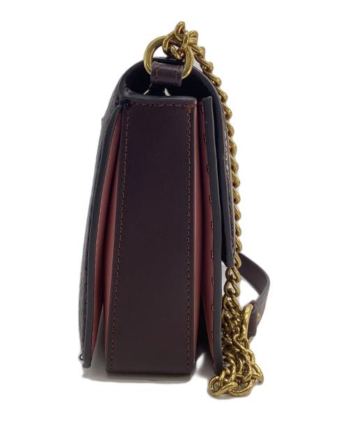 COACH（コーチ）COACH (コーチ) JENNIFER LOPEZ (ジェニファーロペス) ハットン ショルダー バッグ カラーブロック ウィズ スネークスキン ブラック×ピンクの古着・服飾アイテム