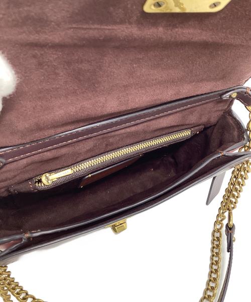 COACH（コーチ）COACH (コーチ) JENNIFER LOPEZ (ジェニファーロペス) ハットン ショルダー バッグ カラーブロック ウィズ スネークスキン ブラック×ピンクの古着・服飾アイテム