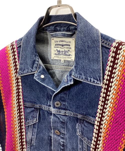 LEVI'S MADE&CRAFTED（リーバイスメイドクラフテッド）LEVI'S MADE&CRAFTED (リーバイスメイドクラフテッド) ブランケットポンチョ ブルー サイズ:XSの古着・服飾アイテム