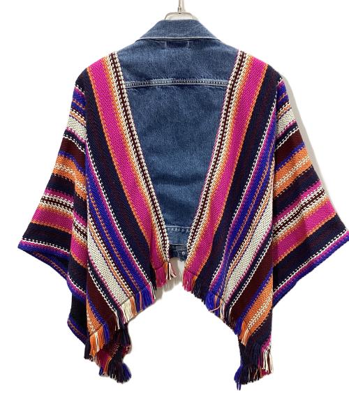 LEVI'S MADE&CRAFTED（リーバイスメイドクラフテッド）LEVI'S MADE&CRAFTED (リーバイスメイドクラフテッド) ブランケットポンチョ ブルー サイズ:XSの古着・服飾アイテム