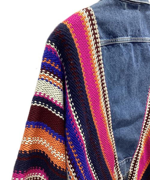 LEVI'S MADE&CRAFTED（リーバイスメイドクラフテッド）LEVI'S MADE&CRAFTED (リーバイスメイドクラフテッド) ブランケットポンチョ ブルー サイズ:XSの古着・服飾アイテム