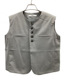 forme（フォルメ）の古着「FrontButtonVest(フロントボタンベスト)」｜ライトグレー