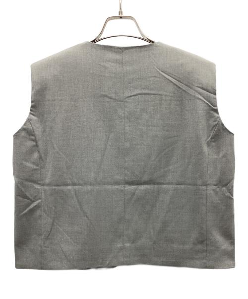 forme（フォルメ）forme (フォルメ) FrontButtonVest(フロントボタンベスト) ライトグレー サイズ:freeの古着・服飾アイテム