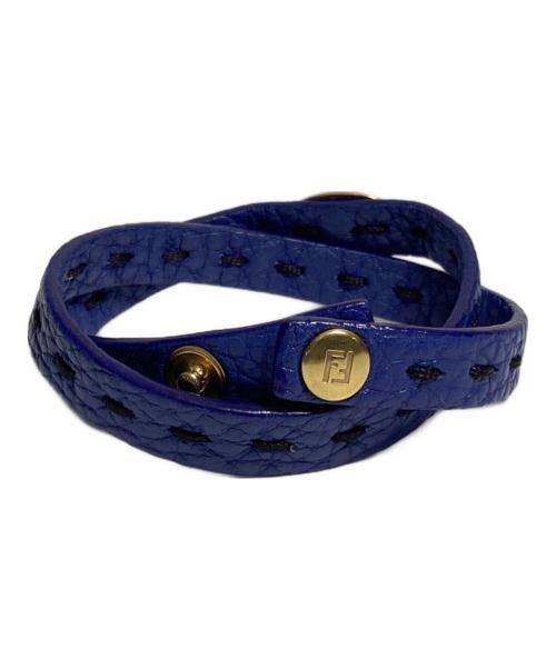 FENDI（フェンディ）FENDI (フェンディ) セレリア 2連ブレスレット ブルーの古着・服飾アイテム