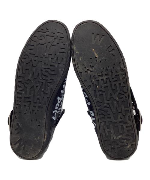 WHITE FLAG'S（ホワイトフラッグス）WHITE FLAG'S (ホワイトフラッグス) ペイントライダーススニーカー ブラック サイズ:26.5の古着・服飾アイテム