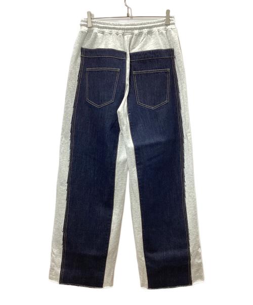 FIG&VIPER（フィグアンドヴァイパー）FIG&VIPER (フィグアンドヴァイパー) デニム×スウェットワイドPT ホワイト サイズ:FREE 未使用品の古着・服飾アイテム