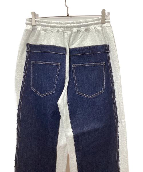 FIG&VIPER（フィグアンドヴァイパー）FIG&VIPER (フィグアンドヴァイパー) デニム×スウェットワイドPT ホワイト サイズ:FREE 未使用品の古着・服飾アイテム