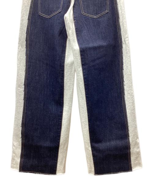 FIG&VIPER（フィグアンドヴァイパー）FIG&VIPER (フィグアンドヴァイパー) デニム×スウェットワイドPT ホワイト サイズ:FREE 未使用品の古着・服飾アイテム