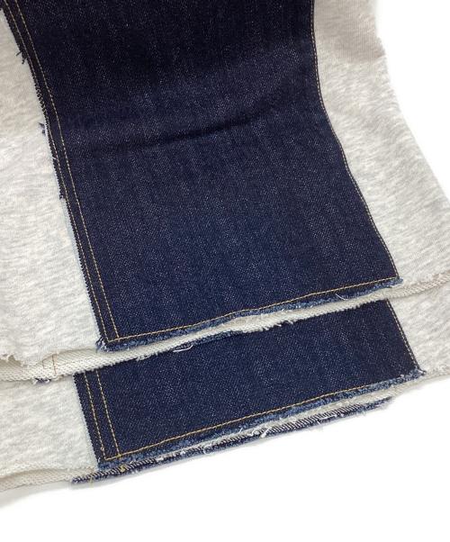 FIG&VIPER（フィグアンドヴァイパー）FIG&VIPER (フィグアンドヴァイパー) デニム×スウェットワイドPT ホワイト サイズ:FREE 未使用品の古着・服飾アイテム