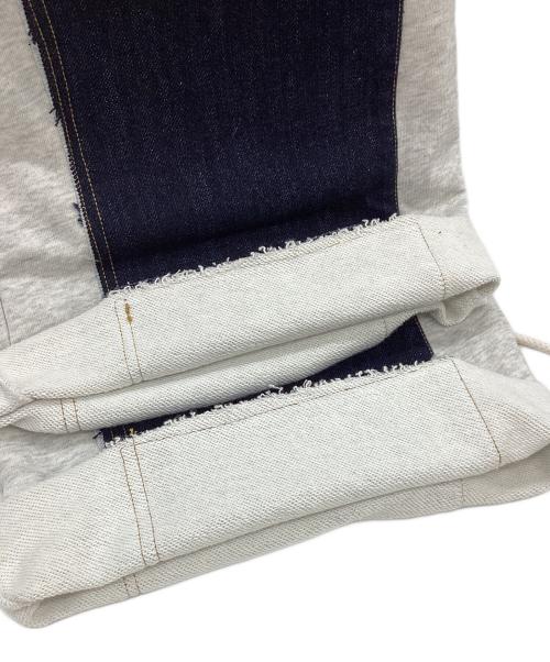 FIG&VIPER（フィグアンドヴァイパー）FIG&VIPER (フィグアンドヴァイパー) デニム×スウェットワイドPT ホワイト サイズ:FREE 未使用品の古着・服飾アイテム