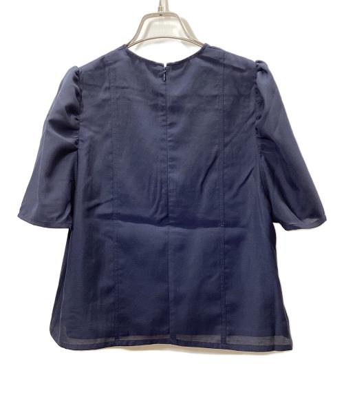 forme（フォルメ）FORME (フォルメ) パフスリーブブラウス ネイビー サイズ:fの古着・服飾アイテム